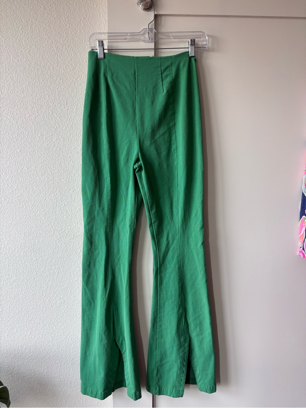 Free People Emerald Green Bootcut Trousers